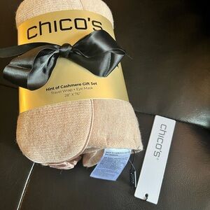 Chico's Hint of Cashmere Travel Set in Soft Tan
